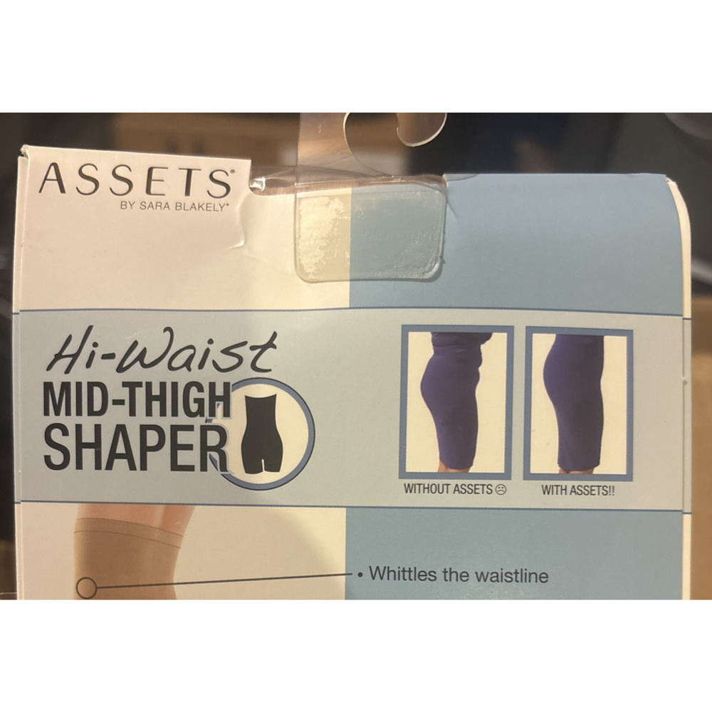 Assets By Spanx Women’s Nude Size 3 Hi Waist Mid Thigh Shaper Shaping NEW - Picture 8 of 8